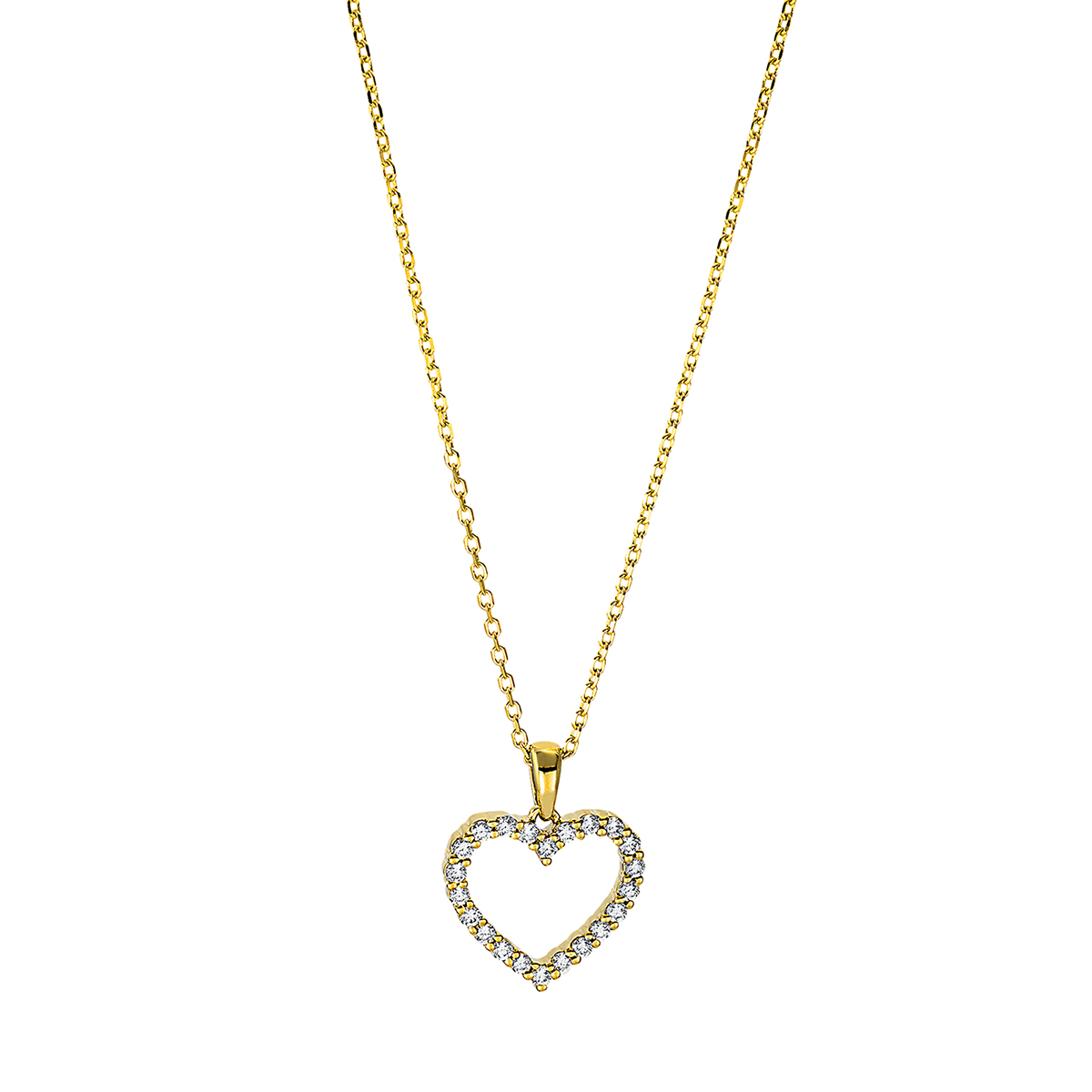 Collier 18 kt GG Herz