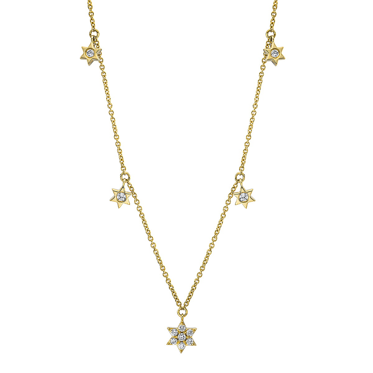 Collier 18 kt GG Stern