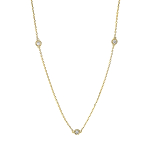 Collier 18 kt GG, mit ZÖ 40 cm