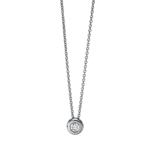 Solitaire Collier  18kt Gelbgold mit 0,10ct Diamanten