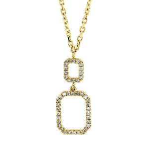 Collier 18 kt GG, mit ZÖ 40 cm + 43 cm