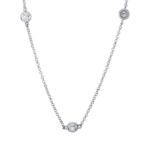 Collier 18 kt GG, mit ZÖ 38.1 cm + 40.6 cm