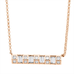 Collier 18 kt RG, mit ZÖ 40 cm + 43 cm