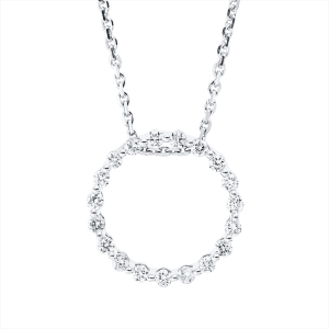 Collier 18 kt GG Kreis, mit ZÖ 42 cm