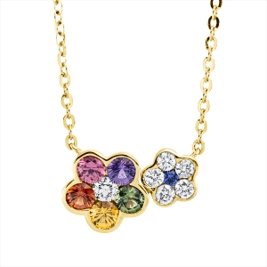 Collier 18 kt GG Blume