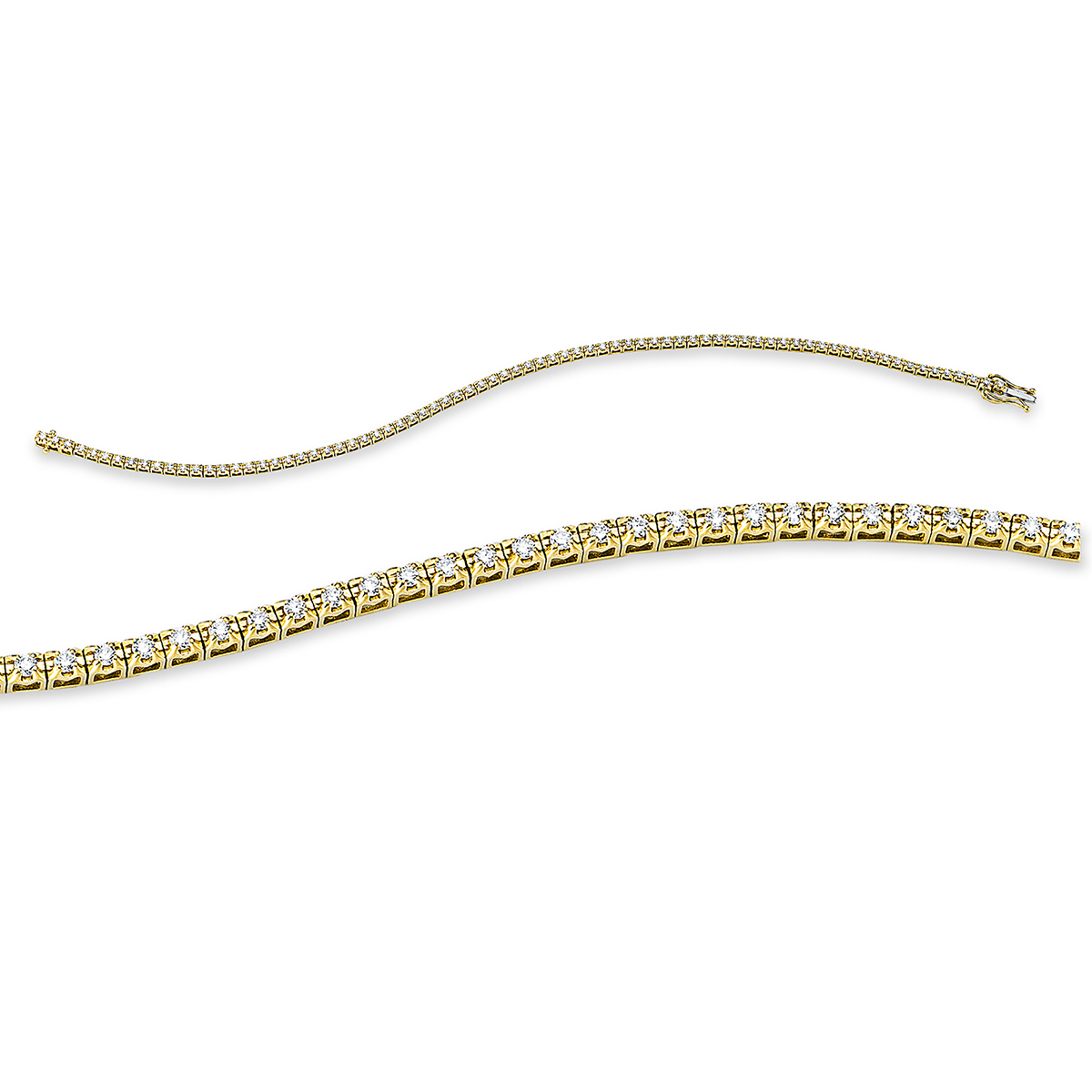 Tennisarmband  18kt Gelbgold mit 0,75ct Diamanten