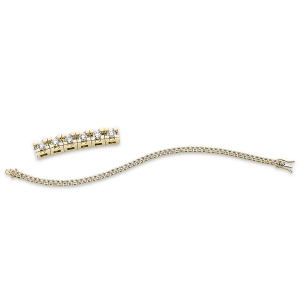 Tennisarmband  18kt Gelbgold mit 2,12ct Diamanten