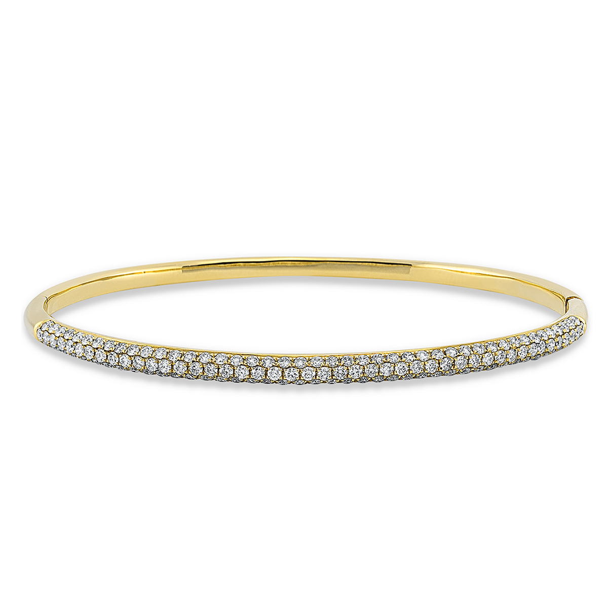 Pavé Armreif  18kt Gelbgold mit 1,50ct Diamanten