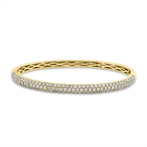 Pavé Armreif  18kt Gelbgold mit 3,15ct Diamanten