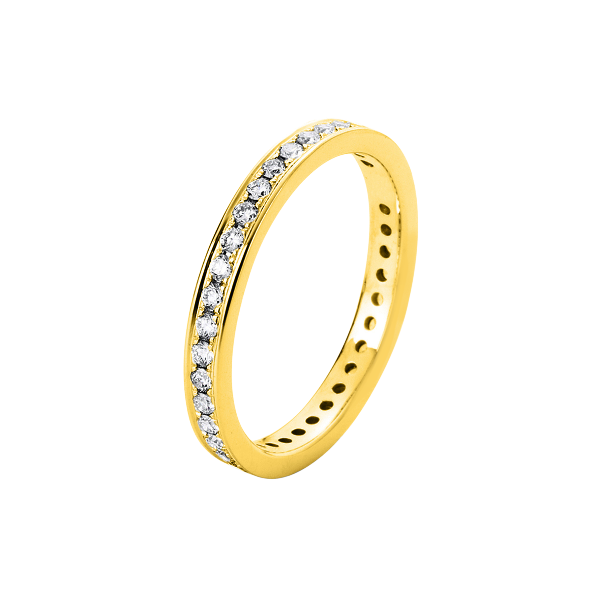 Infinity Memoire Ring  18kt Gelbgold / Weißgold mit 0,48ct Diamanten