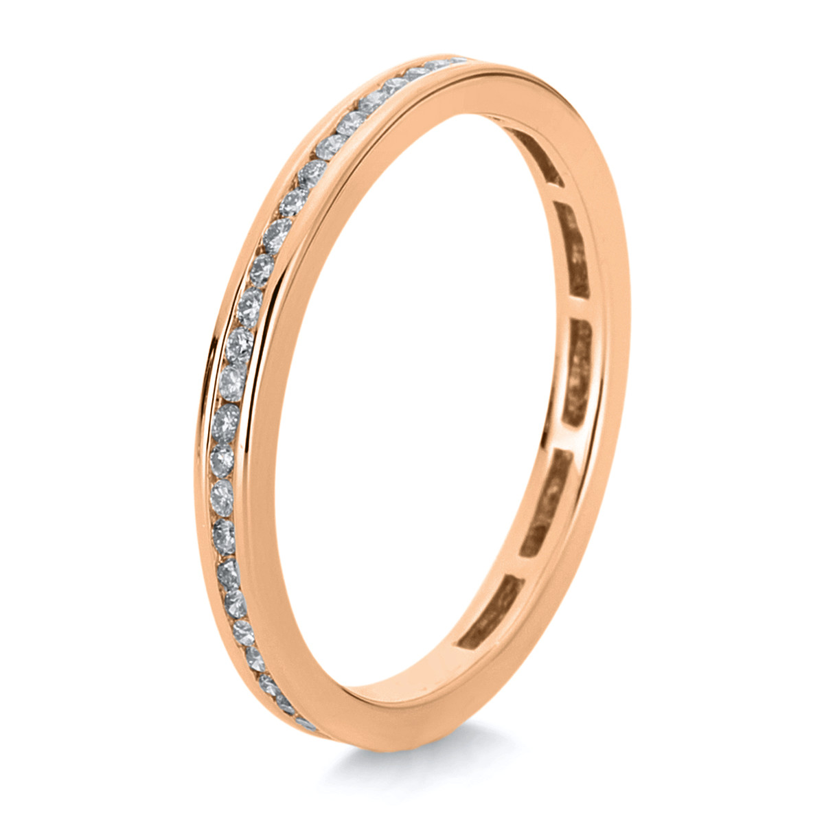 Infinity Memoire Ring  18kt Rotgold mit 0,31ct Diamanten