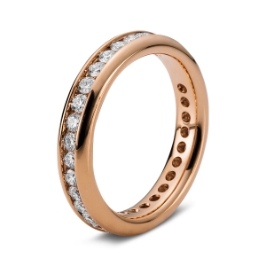 Infinity Memoire Ring  18kt Rotgold mit 1,00ct Diamanten