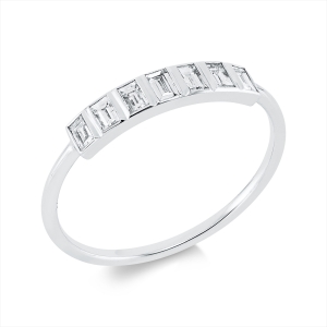 Memoire halb Ring  18kt Rotgold mit 0,21ct Diamanten