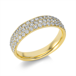 Pavé Ring  18kt Gelbgold mit 0,87ct Diamanten