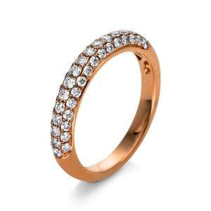 Pavé Ring  18kt Rotgold mit 0,64ct Diamanten