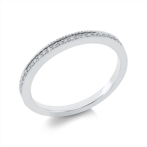 Memoire halb Ring  18kt Gelbgold mit 0,14ct Diamanten