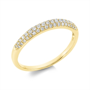 Pavé Ring  18kt Gelbgold mit 0,23ct Diamanten