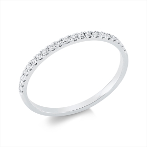 Memoire halb Ring  18kt Gelbgold mit 0,13ct Diamanten