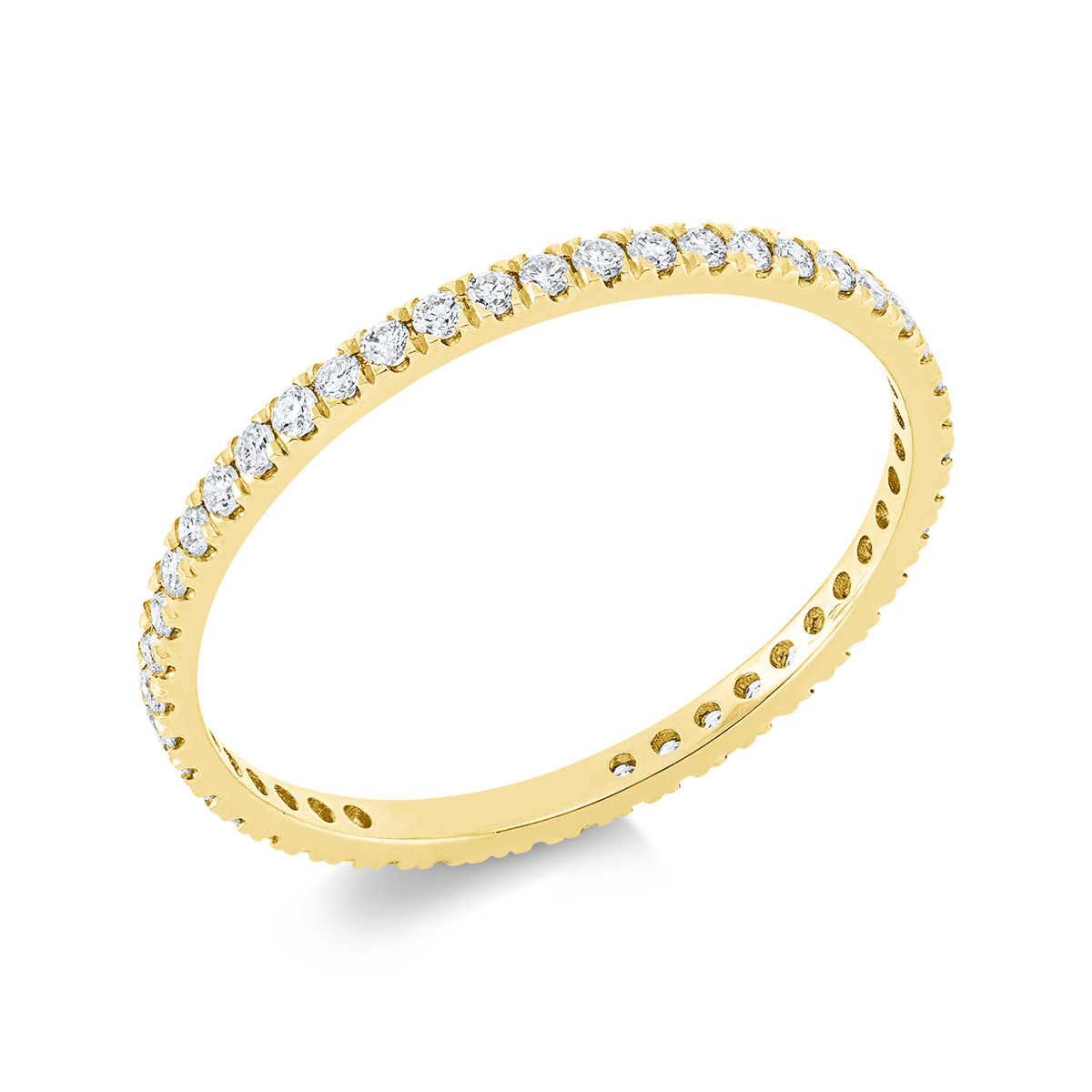 Infinity Memoire Ring  18kt Gelbgold mit 0,30ct Diamanten