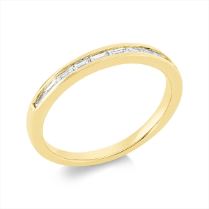 Memoire halb Ring  18kt Gelbgold mit 0,23ct Diamanten