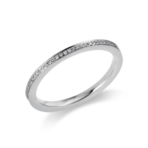 Infinity Memoire Ring  18kt Weißgold mit 0,16ct Diamanten