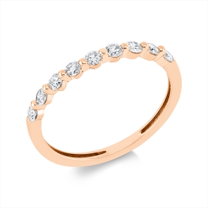 Memoire halb Ring  18kt Gelbgold mit 0,34ct Diamanten