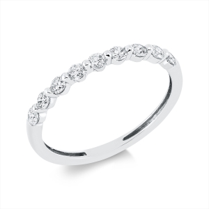 Memoire halb Ring  18kt Gelbgold mit 0,34ct Diamanten