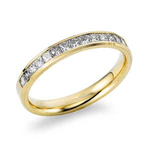 Memoire halb Ring  18kt Gelbgold mit 0,50ct Diamanten