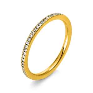 Infinity Memoire Ring  18kt Gelbgold mit 0,23ct Diamanten