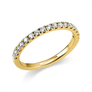 Memoire halb Ring  14kt Gelbgold mit 0,36ct Diamanten