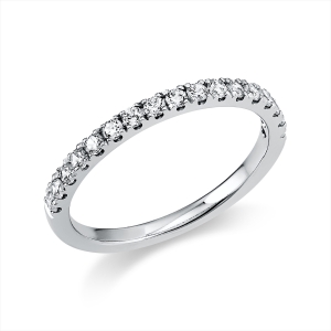 Memoire halb Ring  14kt Gelbgold mit 0,36ct Diamanten