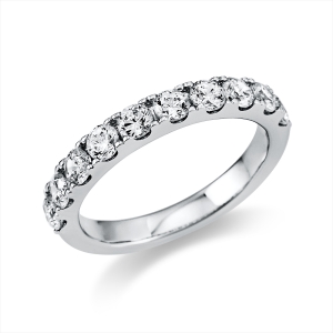 Memoire halb Ring  14kt Gelbgold mit 1,09ct Diamanten