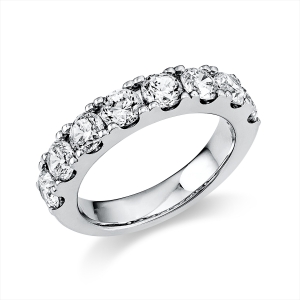 Memoire halb Ring  14kt Gelbgold mit 2,01ct Diamanten