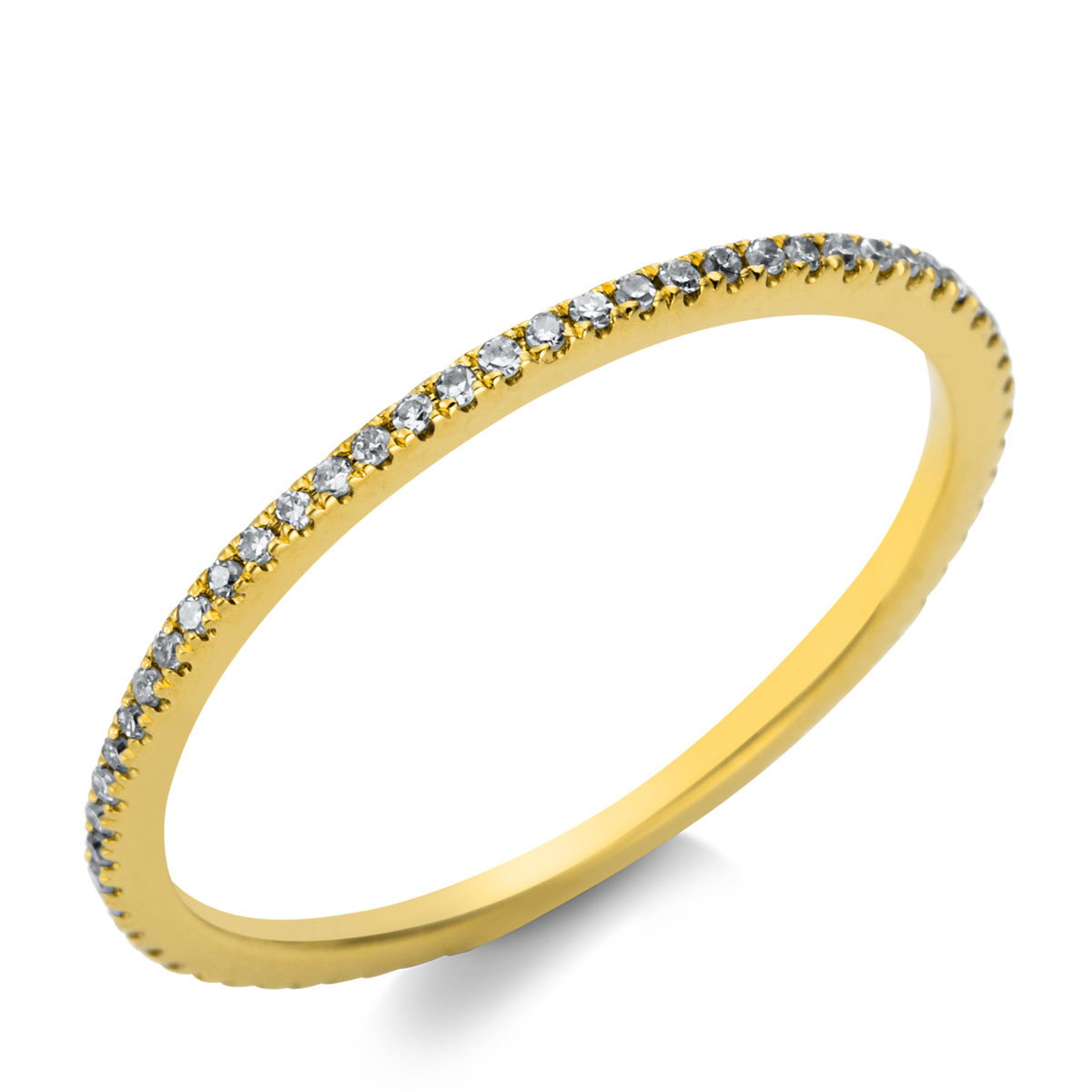 Infinity Memoire Ring  18kt Gelbgold mit 0,14ct Diamanten