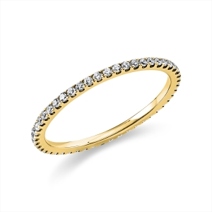 Infinity Memoire Ring  14kt Gelbgold mit 0,29ct Diamanten