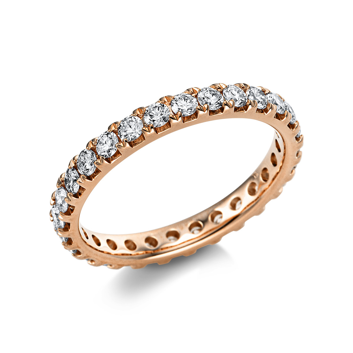 Infinity Memoire Ring  14kt Rotgold mit 1,08ct Diamanten