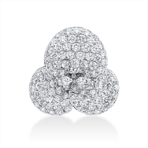 Pavé Anhänger  18kt Weißgold mit 1,03ct Diamanten