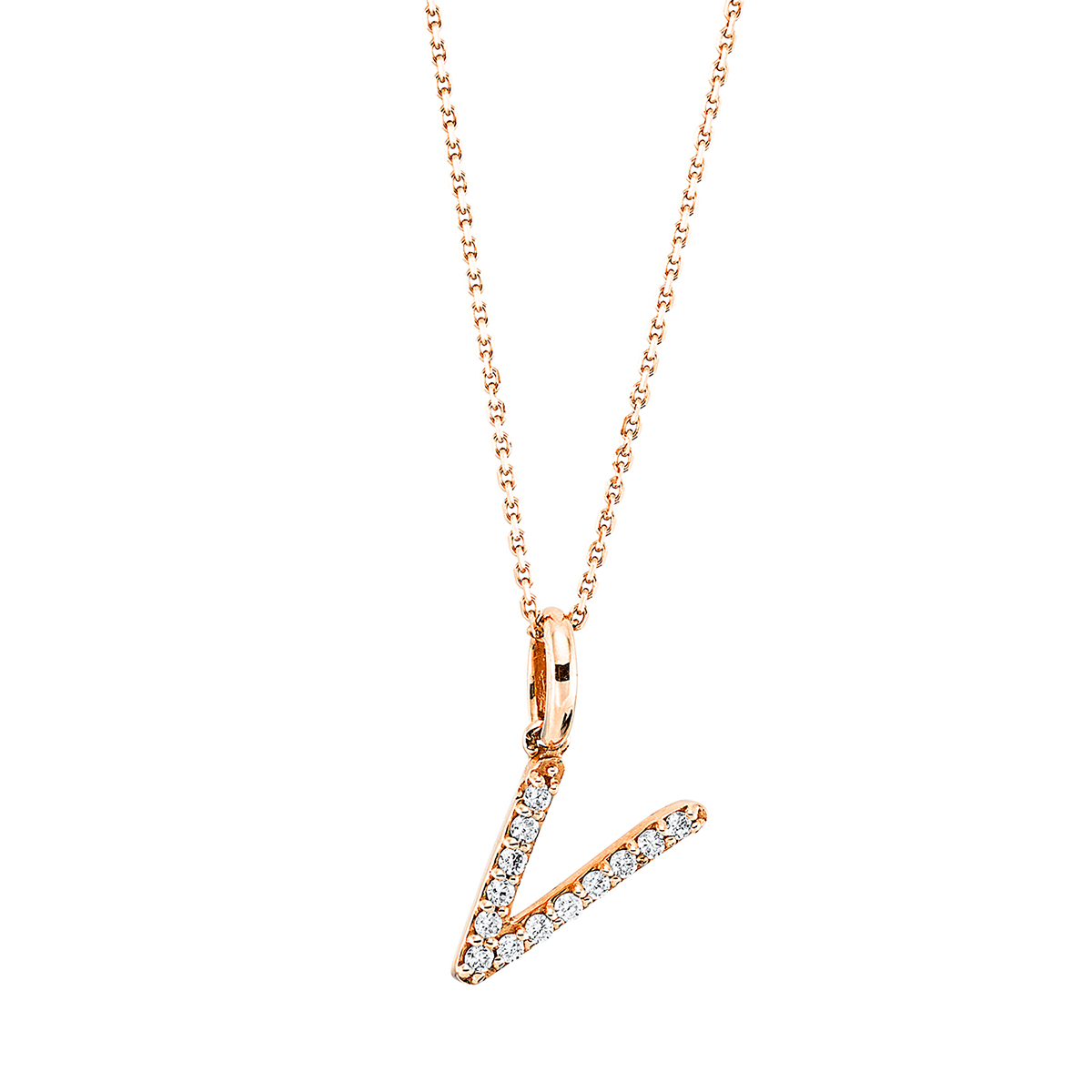 Collier 18 kt RG V