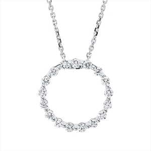 Collier 18 kt GG Kreis, mit ZÖ 42 cm