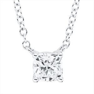 Solitaire Collier  18kt Weißgold mit 0,50ct Diamanten