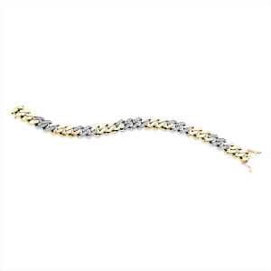 Armband 18 kt GG+WG