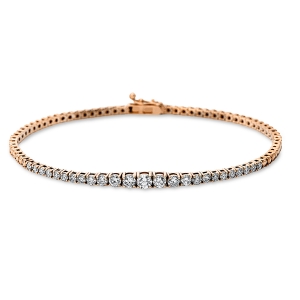 Tennisarmband 4er-Krappe 18kt Gelbgold mit 1,14ct Diamanten