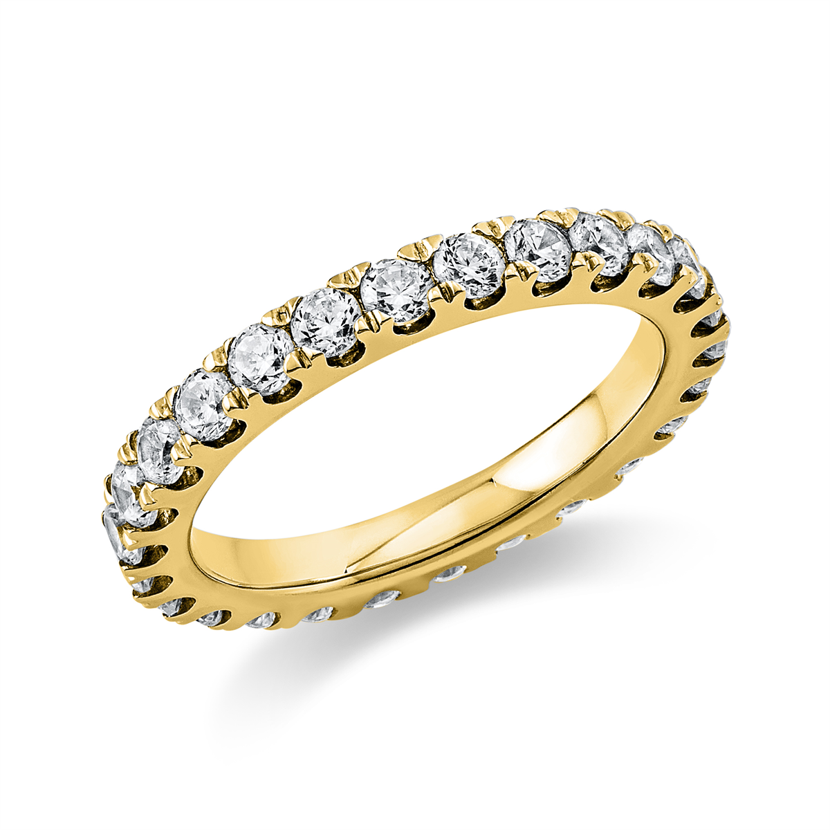 Infinity Memoire Ring  14kt Gelbgold mit 1,42ct Diamanten