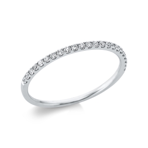 Memoire halb Ring  18kt Gelbgold mit 0,18ct Diamanten