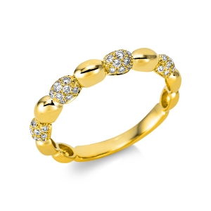 Pavé Ring  18kt Gelbgold mit 0,28ct Diamanten