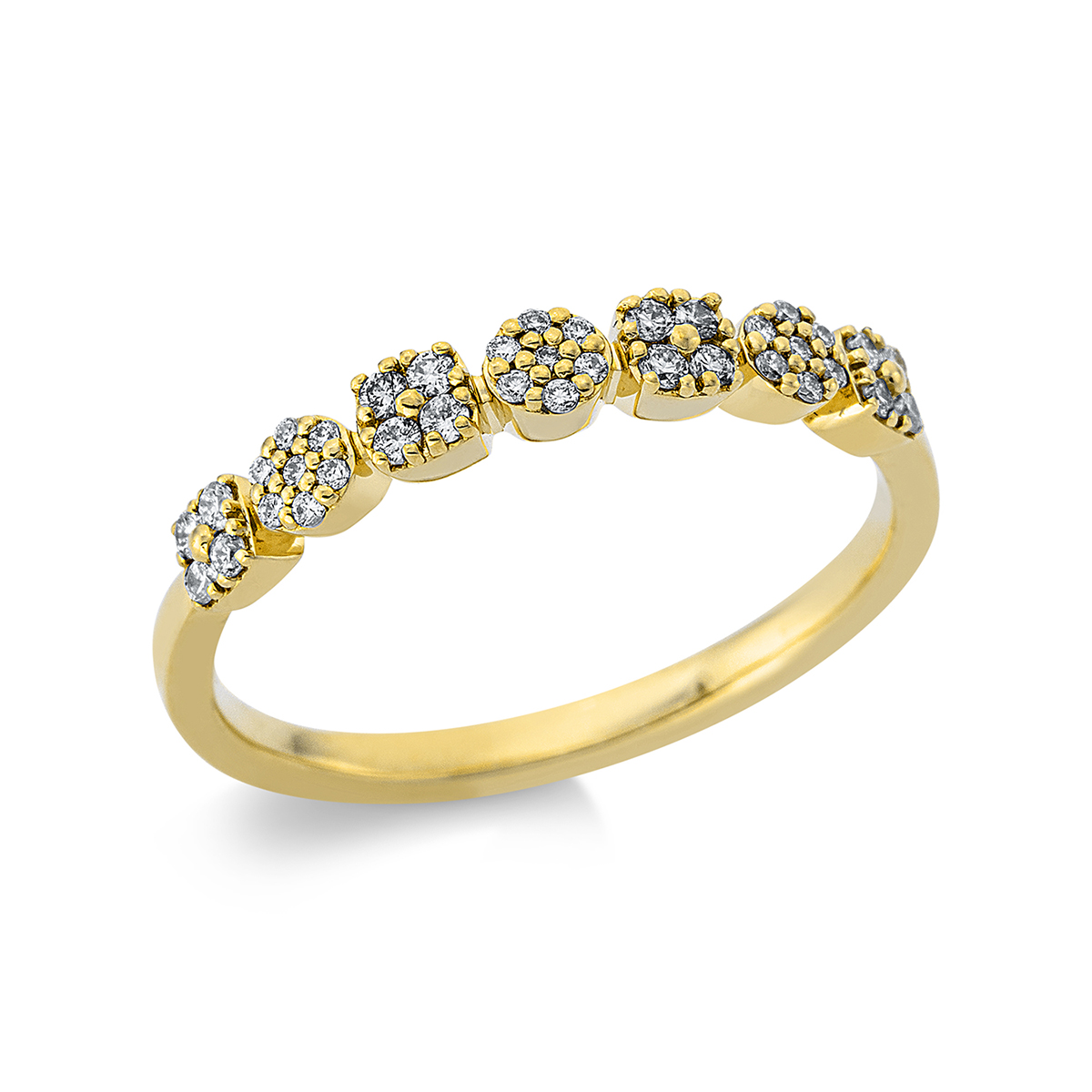 Ring  18kt Gelbgold mit 0,18ct Diamanten