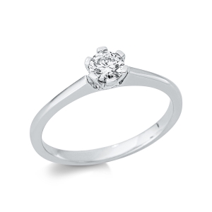 Solitaire Ring  18kt Gelbgold mit 0,29ct Diamanten