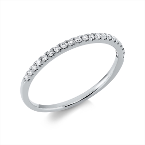 Memoire halb Ring  18kt Gelbgold mit 0,15ct Diamanten