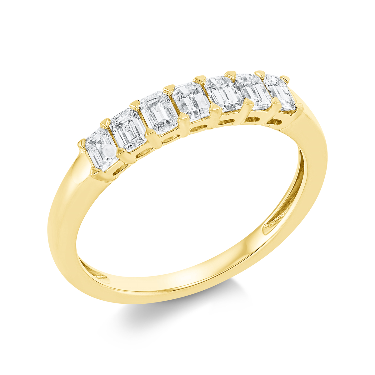 Memoire halb Ring  18kt Gelbgold mit 0,66ct Diamanten