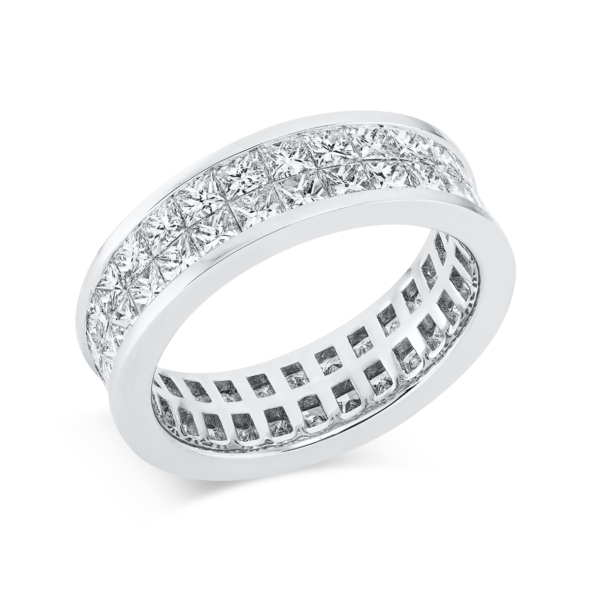 Infinity Memoire Ring  18kt Weißgold mit 4,37ct Diamanten